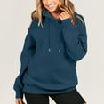 thumbnail image 6 of STETMN Oversized Hoodie Sweatshirt for Women Drop Shoulder Plain Shirt Casual Loose Cozy Pullover Top, 6 of 7