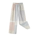 thumbnail image 6 of Halloween Pajama Pants Women with Pumpkin Pattern Long Sleep Pants | Stretch Elastic Waist Wide Leg Loungewear Cozy Spooky-Season Everyday Bottoms Beige XXL, 6 of 9