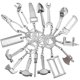 thumbnail image 3 of Mini herramienta de simulación, llavero, llave de metal, alicates, colgante de llave, llave creativa para hombre, pequeño regalo, 3 of 5