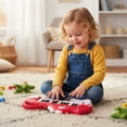 thumbnail image 3 of Costway 25-Key Kids Piano Keyboard Dinosaur Shape Toy Digital Piano with Built-in Music & Light Red, 3 of 9