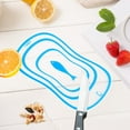 thumbnail image 6 of Flexible Cutting Board Kitchen - 8x6in Bending Food Prep Mat, Non-Slip PE Plastic Chopping Board for Vegetables, Fruits, Bread, 6 of 6