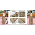 thumbnail image 6 of Lentta Womens Loose Wide Leg Track Pants Drawstring Pockets Elastic Waist Capri Hiking Pants, 6 of 7