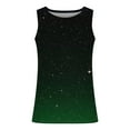 thumbnail image 3 of QATAINLAV Sales Today Men's Tank Top Casual Round Neck Sleeveless Gym Workout Undershirt Fashion Gradient Print Tee Shirts Green L, 3 of 4