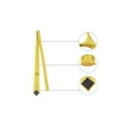 thumbnail image 3 of INSPIRE CHIC Men's Solid Color Narrow Stripes Necktie Graduation Suit Formal Ties Yellow, 3 of 5