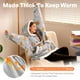 thumbnail image 2 of Manta portátil con capucha Giggling Getup Grey Cat Sherpa, 2 of 8