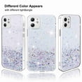 thumbnail image 4 of Dteck Glitter Case For iPhone 12 Pro / 12 6.1" for Women Girls - Bling Shiny Sparkling Girls Phone Case Protective Soft TPU Cover, Clear, 4 of 7