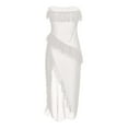 thumbnail image 5 of Women's Lingerie Lace Dress Sexy Mesh Nightdress V Neck Nightgown Side Slit Nightgown, 5 of 5
