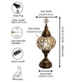 thumbnail image 3 of Angora Elif Small Decorative Table Lamp | Turkish Blowing Glass Desk Lamps (13.38"), 3 of 6