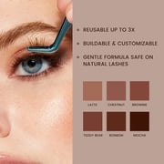 Kiss Falscara False Eyelashes, Lash Extensions, 10mm-14mm, Brown, 24 Lash Clusters