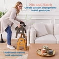 thumbnail image 5 of ECR4Kids Adjustable Stacking Shelf Organizer with Full Edge, Book Display, Natural, 5 of 9