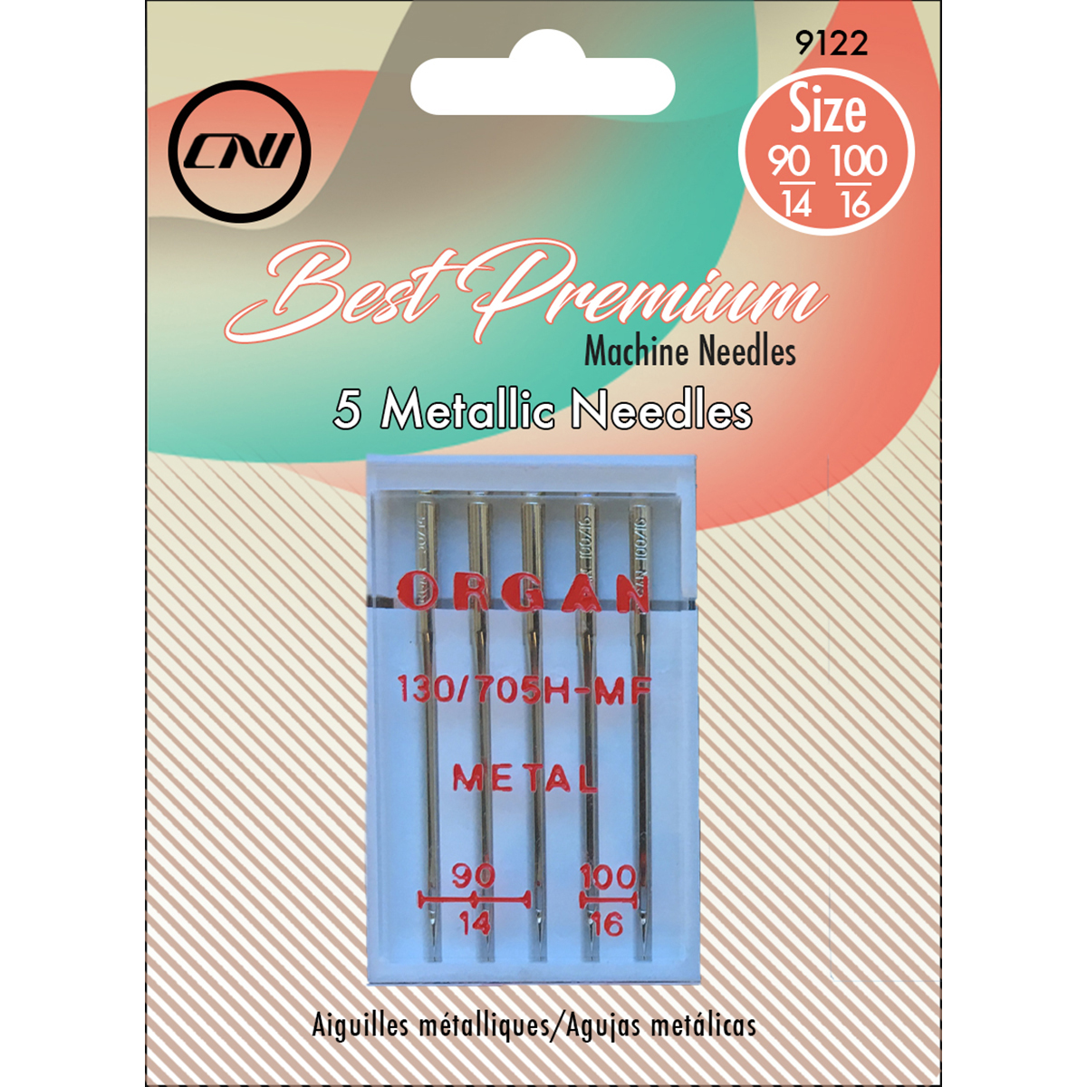 Metallic Needles 5/PkgSizes 90/14, 100/16 Walmart Canada