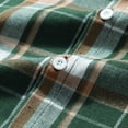 thumbnail image 5 of SAWOBUUN Mens Flannel Shirts Long Sleeve Plaid Button Down Shirts Casual Cotton Shirts, 5 of 9
