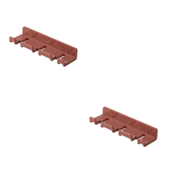 Billuyoard Ganchos colgantes sin perforación montados en la pared Soporte para pastas de Cables multifuncionales Estante de almacenamiento Colgador Rojo 2piezas Billuyoard CBP485723