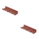 thumbnail image 2 of Yuarrent Ganchos colgantes sin perforación montados en la pared, soporte impermeable para de dientes, colgador de almacenamiento de Cable Rojo 2piezas, 2 of 6