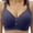Navy, variant on Minimizer Bras for Women Plus Size Comfort Support Wireless Bra Full Coverage Push Up Bralette Adjustable Straps Daily Wear Bras Pink 5XL