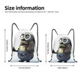 thumbnail image 2 of Pofeuu Minions for Water-Resistant 210D Drawstring Bag Compact Foldable Design Gym Yoga Travel Essentials Lightweight Carryall-Medium, 2 of 6