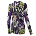 thumbnail image 5 of Beetlejuice Women's Sunscreen Shirt Long Sleeve Workout Tops Crewneck Soft Comfy Tees Casual T-Shirt S, 5 of 7