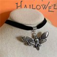 thumbnail image 3 of K-KED Vintage Gothic Black Velvet Choker Collar Crystal Pendant Necklace Women Jewelry-#4, 3 of 6
