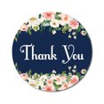 thumbnail image 1 of Darling Souvenir DIY Rose Blossom 1.6 Inches Blue Round Thank You Stickers DIY Envelope Seals-45 Pcs, 1 of 4