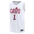 thumbnail image 2 of Youth Fanatics Max Strus White Cleveland Cavaliers Fast Break Replica Player Jersey - Association Edition, 2 of 3