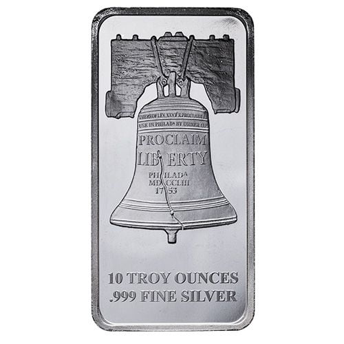 10 oz SD Bullion Proclaim Liberty Silver Bar - Walmart.com