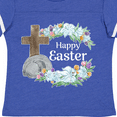 thumbnail image 4 of Inktastic Happy Easter with Cross and Flowers Boys or Girls Toddler T-Shirt, 4 of 5