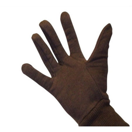 - Industrial Grade Brown Jersey Gloves Men's Size 12 Pairs