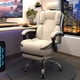 thumbnail image 2 of Modern Computer Office Chair White Bedroom High Back Long Sitting Armchair Elastic Steel Pulley Silla Gamer Furniture Decoration My Lux Decor Round, 2 of 38