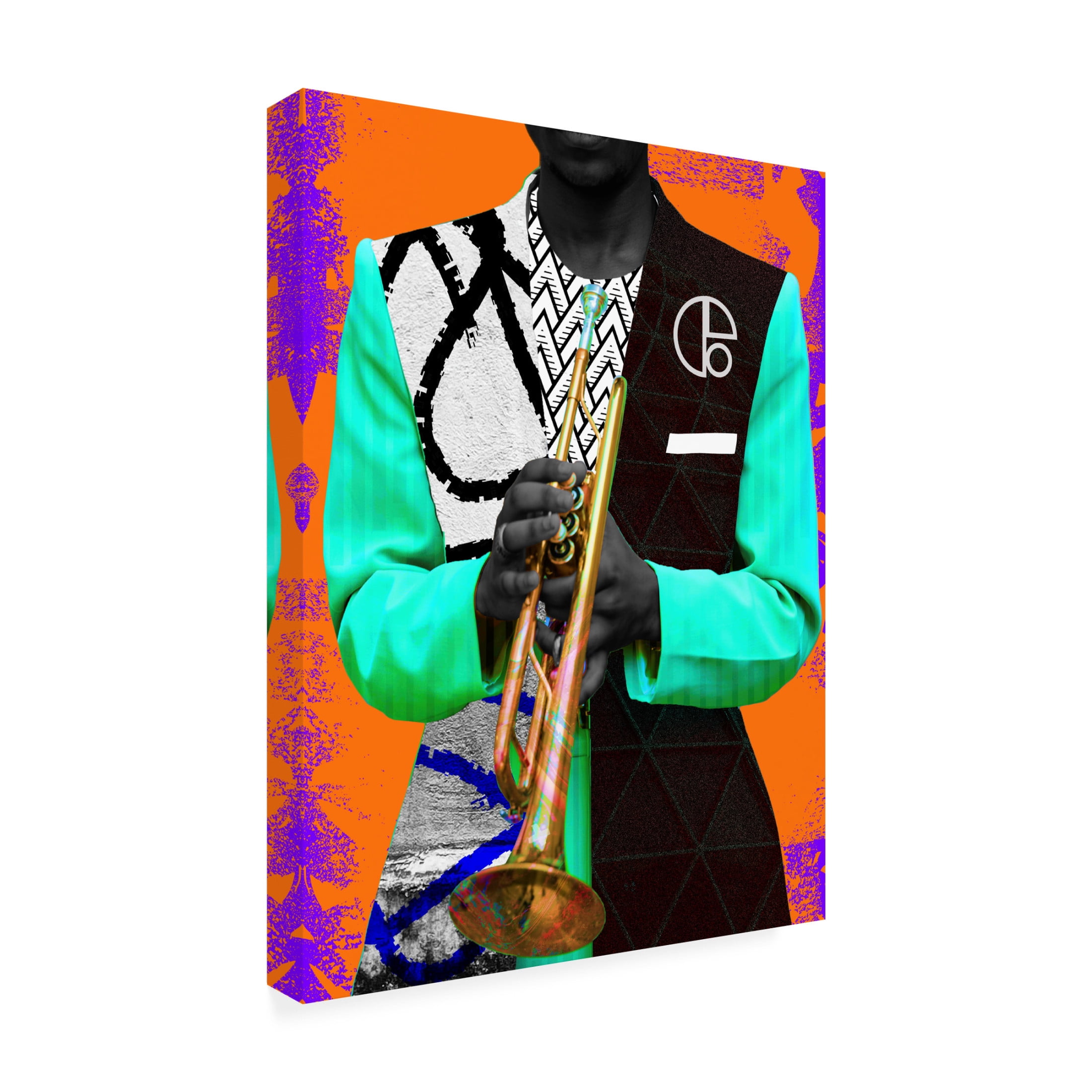 Canvas Wall Art - NUMA Art 'Like a Trumpet in Zion' Wall Art for Living Room, Bedroom, or Office Décor by Trademark Fine Art - 18 x 24 Inches