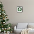 thumbnail image 3 of Stupell Industries Joy Wreath with Snow Holiday Painting Black Framed Art Print Wall Art, 12 x 12, 3 of 9