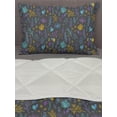 thumbnail image 3 of Autumn Comforter & Sham Bedding Set, Fall Nature Forest Plants Colorful Print, 3 pcs Duvet Set Microfiber Filling Quilt, 5 Sizes, Charcoal Grey Multicolor, by Ambesonne, 3 of 4