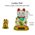 thumbnail image 4 of Solar Waving Lucky Cat Ornament Vehicle-Mounted Home Ornament, 4 of 5
