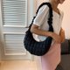 thumbnail image 3 of Bolso tote de nube para mujer, bolsos para axilas de moda de verano, bolso de hombro sólido (negro), 3 of 7