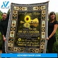 thumbnail image 2 of To My Mom Blanket Night You Are A Sunflower Gift From Daughter Fleece Blanket, 2 of 3