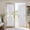 Greyish White, variant on General Blackout French Door Curtain, Privacy Small Window Curtains, Thermal Insulated Blinds with Tie Up for Front, Sidelight, Glass Door, Light Gray, 26W X 40L Inch,1 Panel