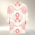 thumbnail image 5 of JULMCOMO Breast Cancer Awareness Shirts for Women Breast Cancer V Neck 3/4 Sleeve Pink Ribbon Graphic Tees Loose Fit Casual Comfy T-Shirts Watermelon Red 3XL, 5 of 5