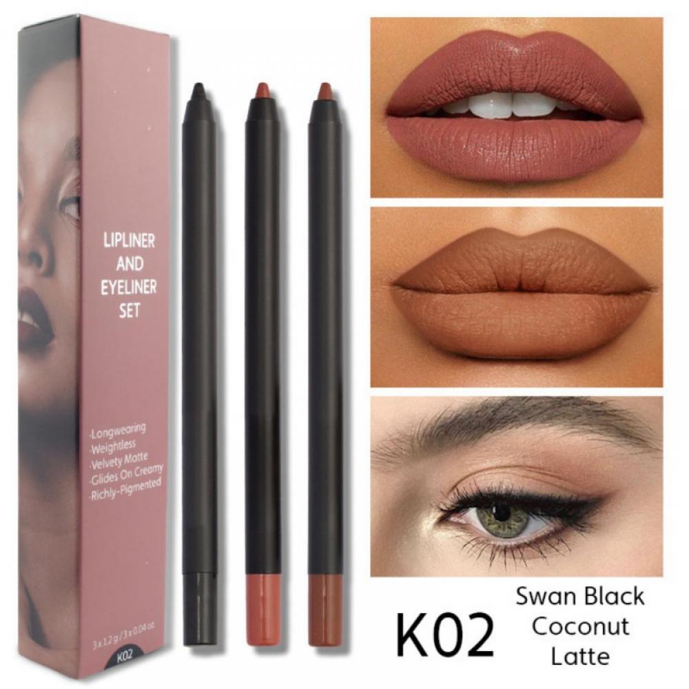Cosmetics Matte Crush Lipstick Pencil, LongLasting Waterproof Soft