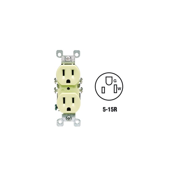 Leviton Copper/Aluminum Duplex Outlet - Pack of 4