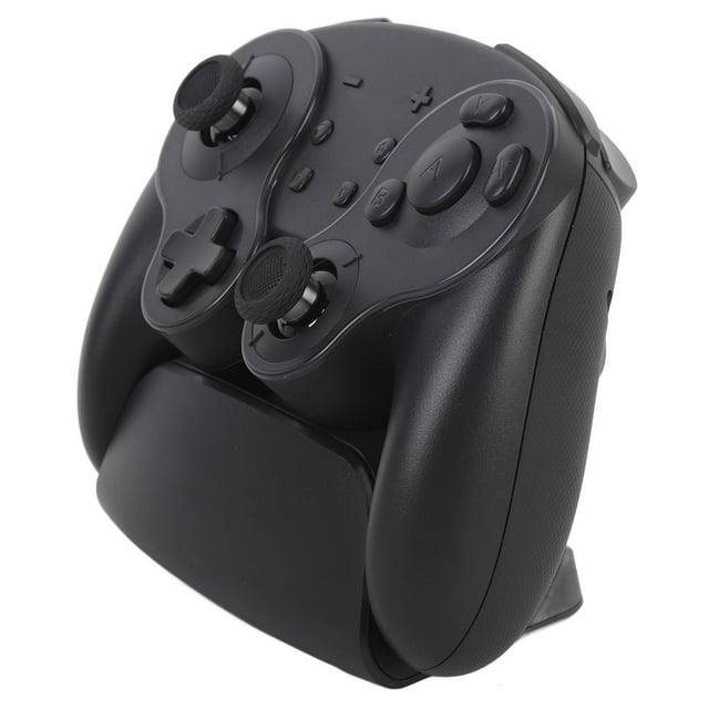 Manette de Jeu, Gyroscope RVB à Six Axes Sans Fil avec Station de Recharge Sans Fil pour la Maison Noir, Violet, Blanc