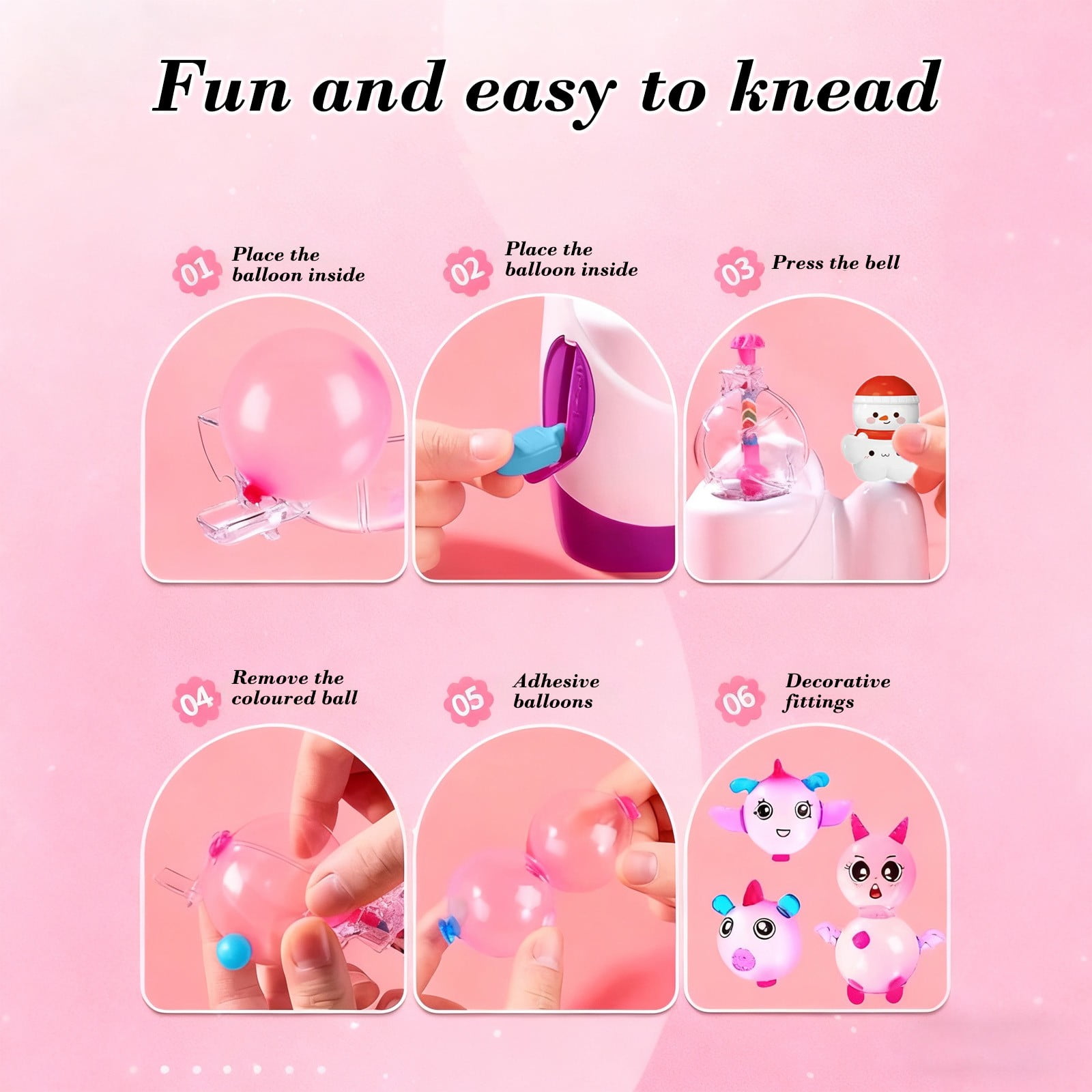 B Diy Inflatable Toy Handmade Bubble Maker Craft Kit For Kids Creative Play Fun Activity B