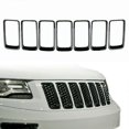 thumbnail image 5 of 7pc Gloss Black Grill Ring Front Grille Inserts Cover Trim Kit For Jeep Grand Cherokee 2014-2016, 5 of 5