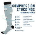 thumbnail image 2 of FORMRS Womens Knee High Socks Casual Long Thick Travel Daily Wear, 1 Pair, Simple Sheep Pattern, 2 of 6