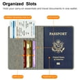 thumbnail image 3 of Fintie Passport Holder Travel Wallet RFID Blocking Case Cover - Securely Holds Passport, Boarding Passes, 3 of 7