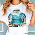 thumbnail image 2 of Artistic Glacier National Park Adventure T-Shirt, Montana Travel Tee and Souvenir, 2 of 5