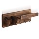 thumbnail image 2 of Percha de guitarra de madera con ganchos de metal para soporte de pared Titular de la sala Entrada de la sala de estantería de estantería interior de la oficina de la oficina Scienceny HA059654-00B, 2 of 7