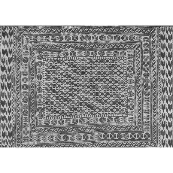 Ahgly Company Indoor Rectangle Persian Gray Traditional Area Rugs, 5' x 7'