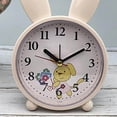 thumbnail image 4 of Nordic Style Cute Rabbit Deer Cute Alarm Clock Shaped Alarm Clock for Bedroom Yellow Rabbit, 4 of 8