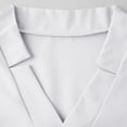 thumbnail image 6 of WHLBF Tops for Women V-neck Breathable Short Sleeved Scrubs White M, 6 of 8