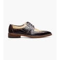 thumbnail image 2 of Stacy Adams Travato Wingtip Shoes Animal Print Leather Taupe Multi 25737-261, 2 of 7