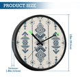 thumbnail image 3 of Indoor 12' Voice-Activated Luminous Decoration Wall Clock With LED Night Light Ethnic Exotic, 3 of 8